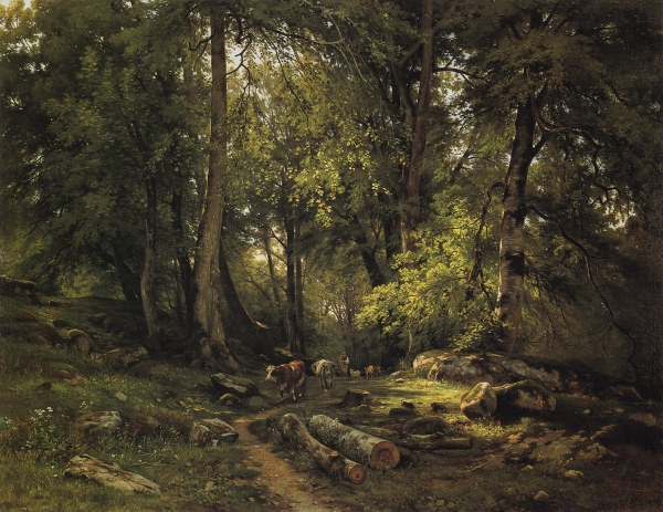 Стадо в лесу. 1864