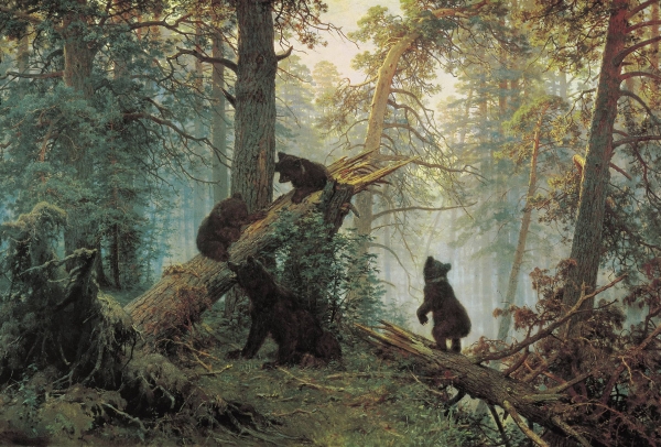 Утро в сосновом лесу. 1889