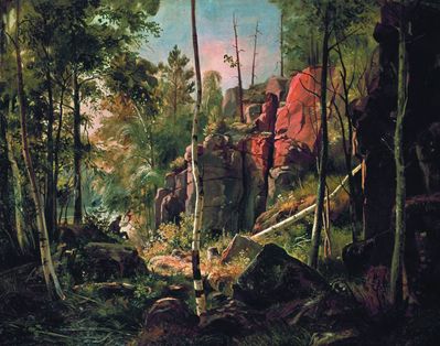 Вид на острове Валааме (Местность Кукко). 1859-1860