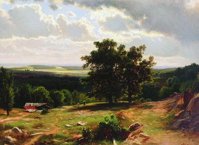 Вид в окрестностях Дюссельдорфа. 1864-1865
