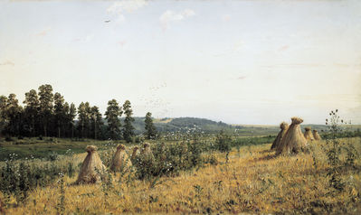 «Сжатое поле. Полесский пейзаж», 1884