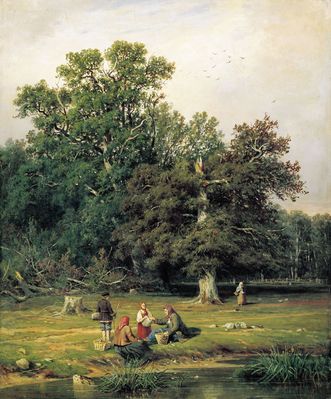 «За грибами», 1870