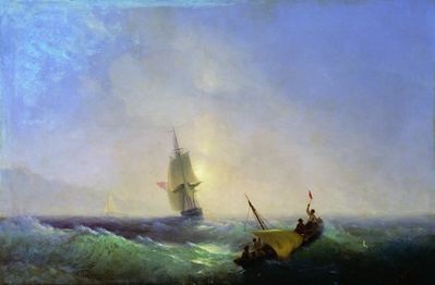 «Спасающиеся от кораблекрушения», 1844
