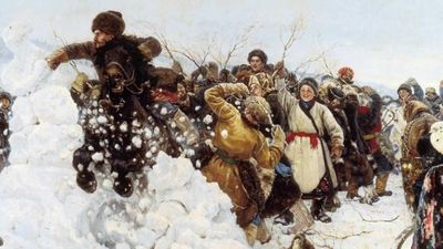 "Взятие снежного городка", 1891
