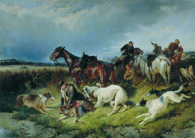 Охота на волка. 1873