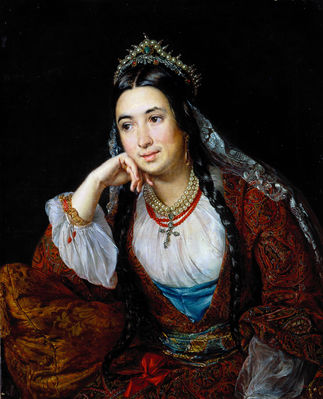 Портрет писательницы В. и. Лизогуб. 1847