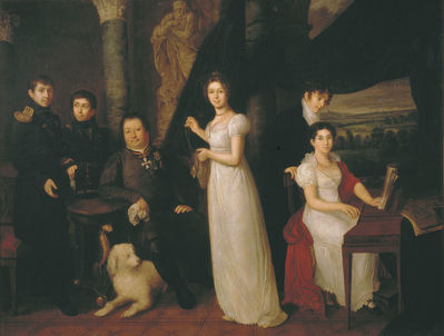 Семейный портрет графов Морковых. 1813