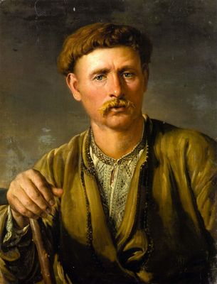 Украинец (Крестьянин с палицей. Портрет Яна Волянского). 1804-1812
