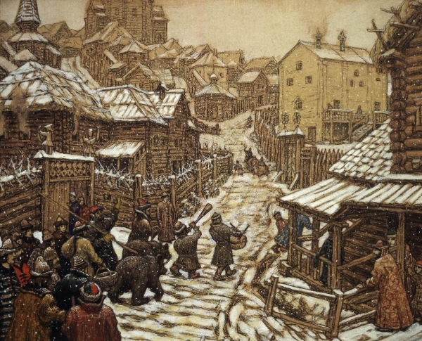 Медведчики (развлечение). Старая Москва. 1911