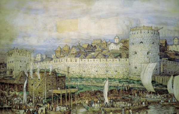 Московский Кремль при Дмитрии Донском. 1922