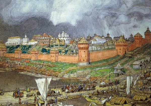 Московский Кремль при иване III. 1921