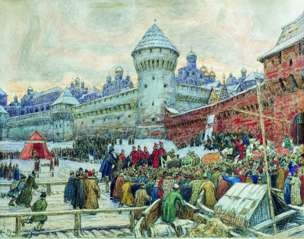 Старая Москва. Отъезд с кулачного боя