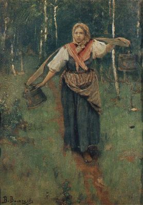 "Девушка с бадейками", 1880