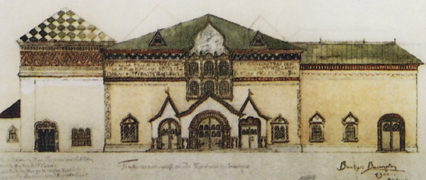 Проект фасада Третьяковской галереи. 1900