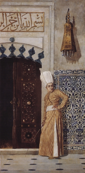 Евнух у дверей гарема. 1870-е