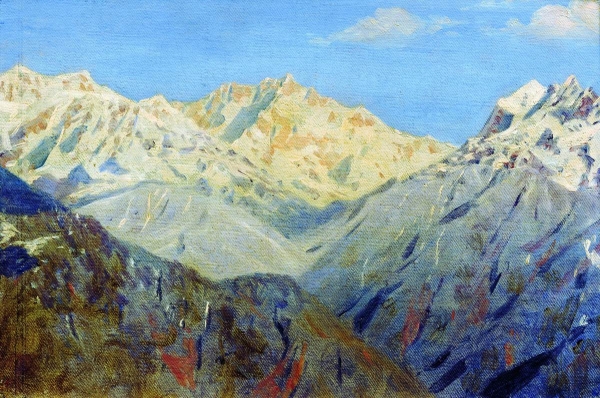 Гималаи. Главная вершина. 1875 Этюд