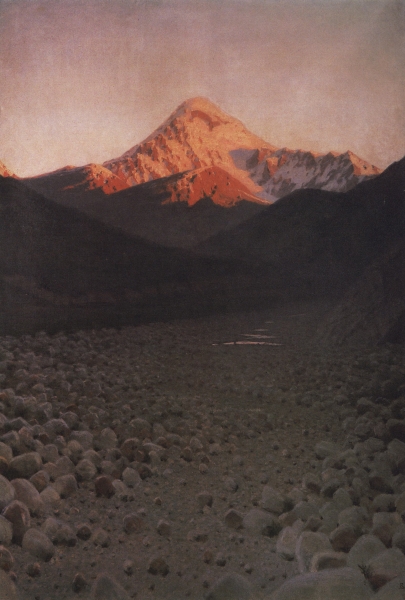 Гора Казбек. 1897-1898