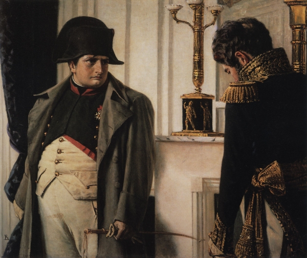 Наполеон и маршал Лористон ("Мир во что бы то ни стало!"). 1899-1900