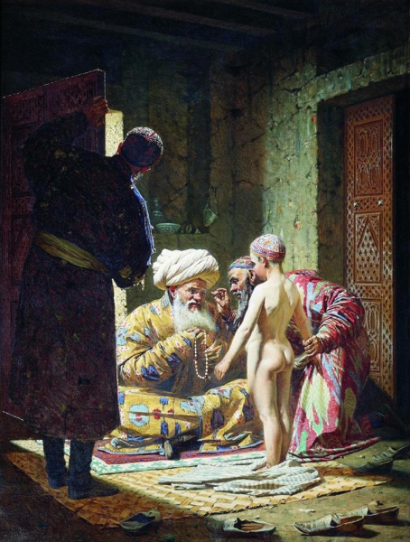 Продажа ребенка-невольника. 1872