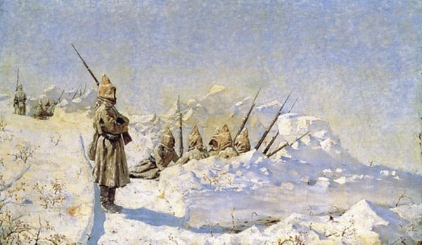 Снежные траншеи (Русские позиции на Шипкинском перевале). 1878-1881