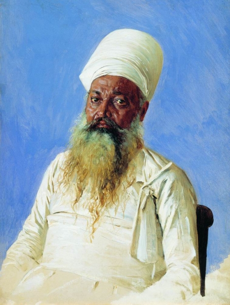 Священник парс (огнепоклонник). Бомбей. 1874-1876