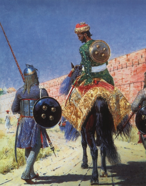Всадник-воин в Джайпуре. Около 1881