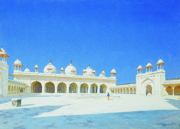 Моти Масджид ("Жемчужная мечеть") в Агре. 1874-1876