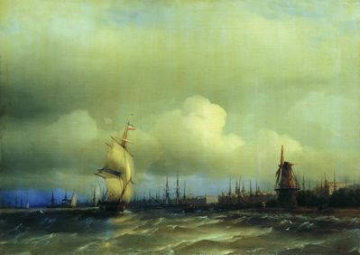 «Вид Амстердама», 1854