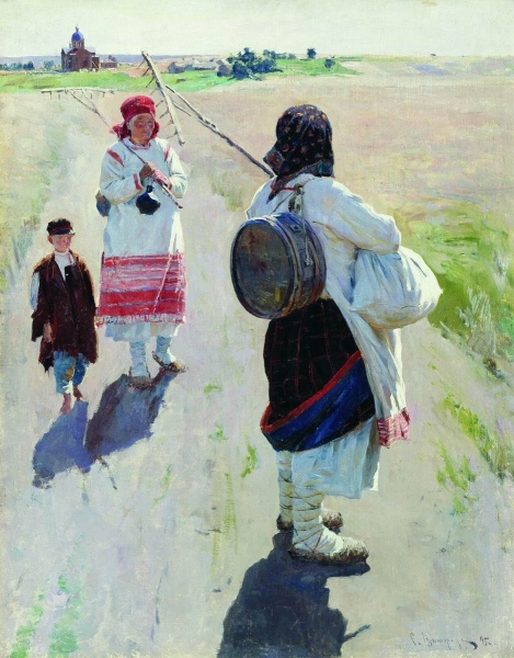 На работу. 1895