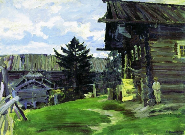 Северная деревня. 1902