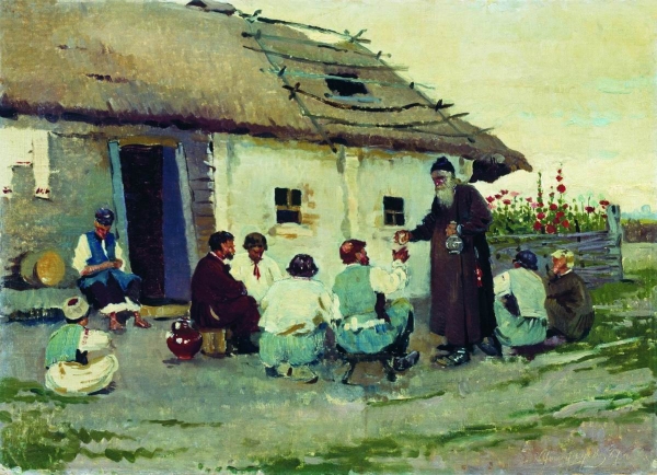 У корчмы. 1887