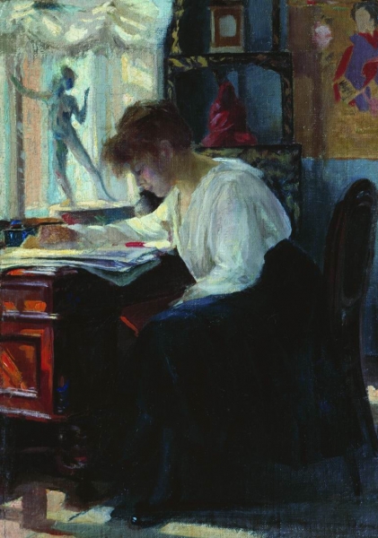 В мастерской. 1900