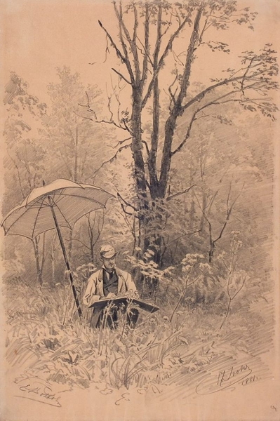 Художник на натуре. 1881