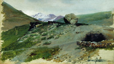"Горный пейзаж", 1880-е