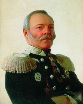 Портрет министра путей сообщения Павла Петровича Мельникова (1804-1880). 1869