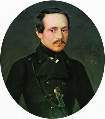 Портрет поэта М.Ю.Лермонтова. Не ранее 1842
