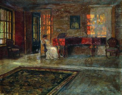 Вечерний интерьер. 1900-1909