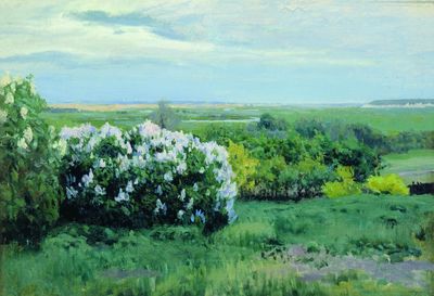 Весна. Кусты сирени. 1898