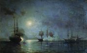Bogolyubov_Aleksey_Petrovich2C_Nochnoe_napadenie_na_44-pushechnyy_fregat_Flora_s_5_na_6_noyabrya_1853_goda__1857.jpg