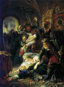 Makovskiy_Vladimir_Egorovich2C_Agenty_Dmitriya_Samozvanca_ubivayut_syna_Borisa_Godunova__1862.jpg