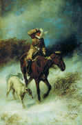 Sverchkov_Nikolay_Egorovich2C_Vozvrashchenie_s_ohoty__1870.jpg